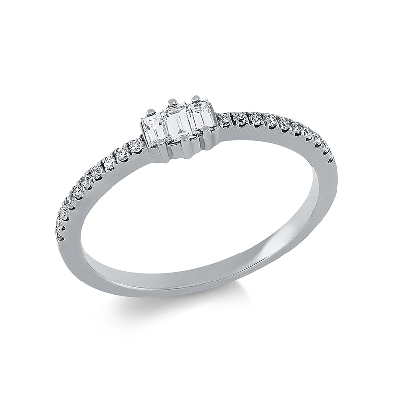 Baguette Ring Weißgold 18kt Ref-1EQ57
