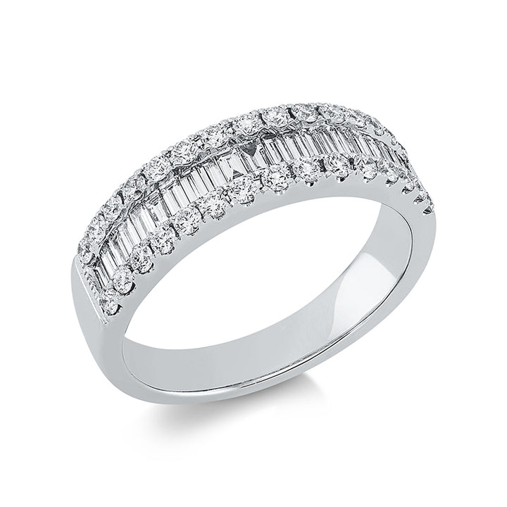 Baguette Ring Weißgold 18kt Ref-1ET36
