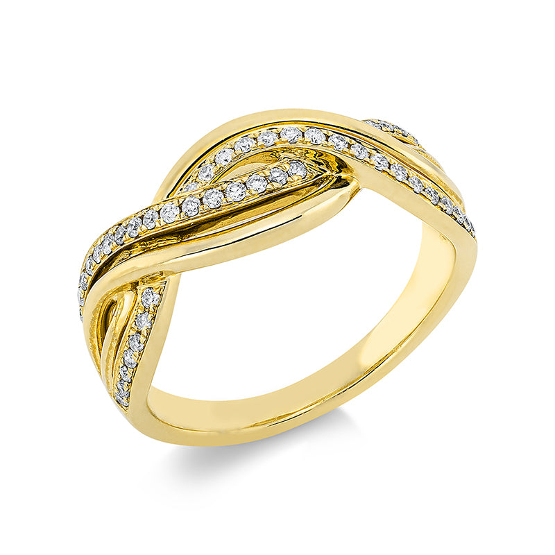 Modern Woman Ring Gelbgold 14kt Ref-1EU67