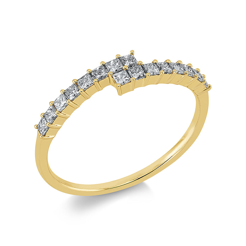 Modern Woman Ring Gelbgold 18kt 0,33ct