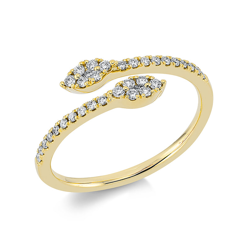 Modern Woman Ring Gelbgold 18kt 0,19ct