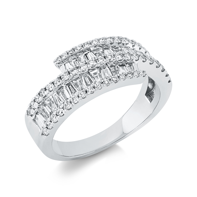 Baguette Ring Weißgold 18kt 1,01ct