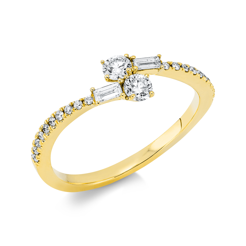 Baguette Ring Gelbgold 18kt 0,4ct