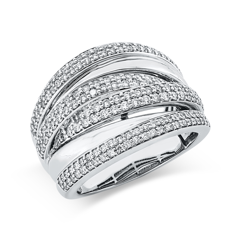Exklusiv Ring Weißgold 18kt 0,9ct