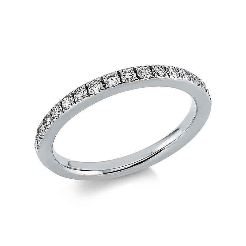 Memoire halb Ring Weißgold 18kt 0,35ct