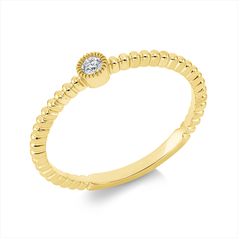 Solitaire Ring Weißgold 18kt 0,05ct