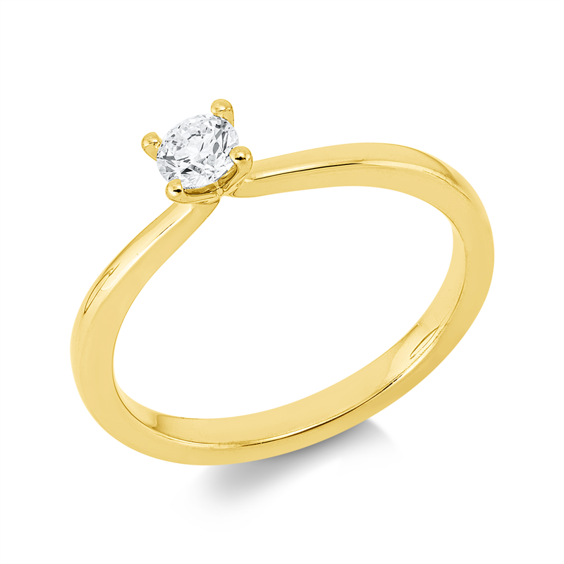 Solitaire Ring Weißgold 18kt 0,27ct