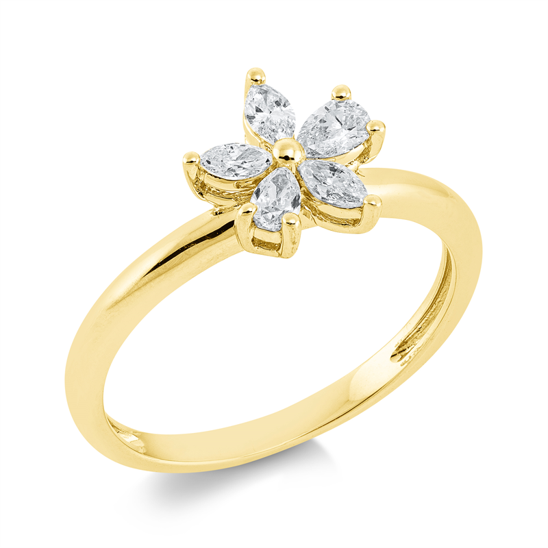 Modern Woman Ring Gelbgold 18kt Ref-1FC90