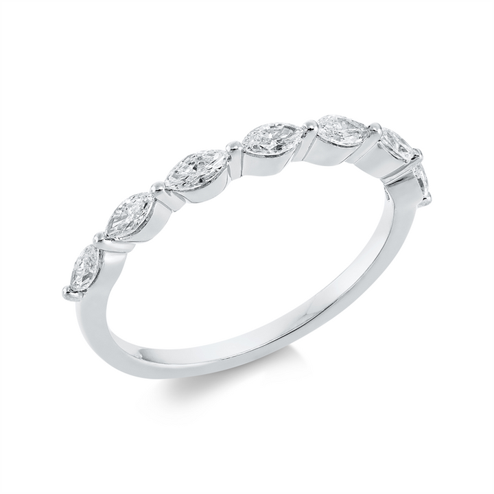 Memoire halb Ring Weißgold 18kt Ref-1FC93