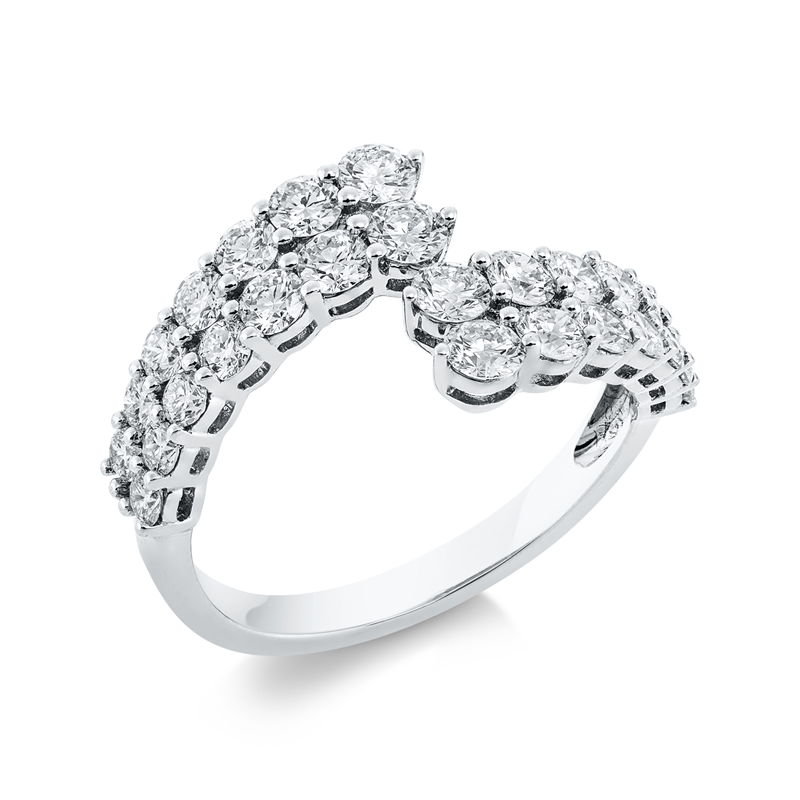 Exklusiv Ring Weißgold 18kt 1,56ct