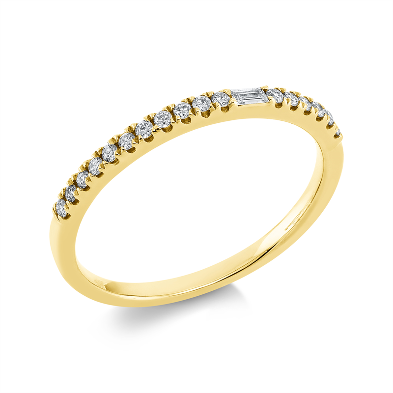Baguette Ring Gelbgold 18kt 0,16ct