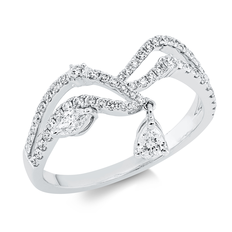 Baguette Ring Weißgold 18kt 0,56ct