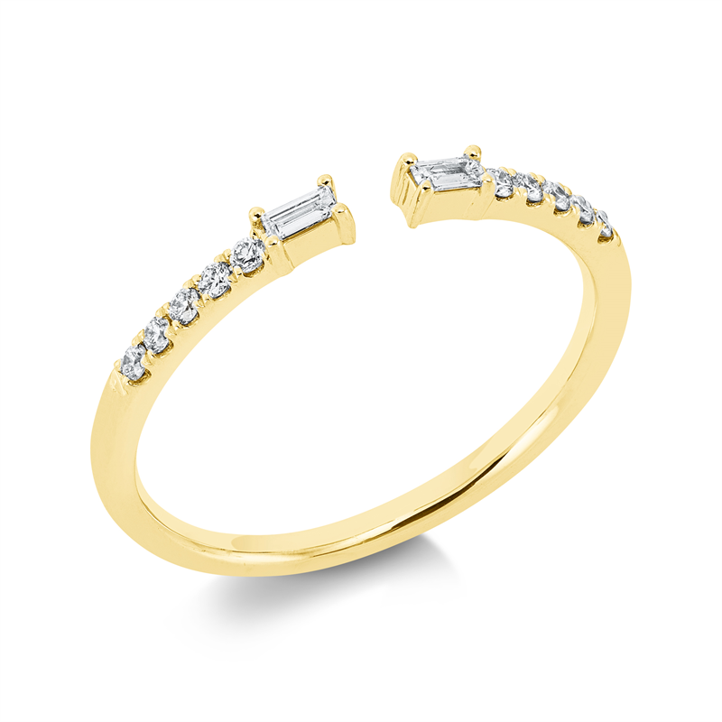Baguette Ring Gelbgold 18kt Ref-1FF77