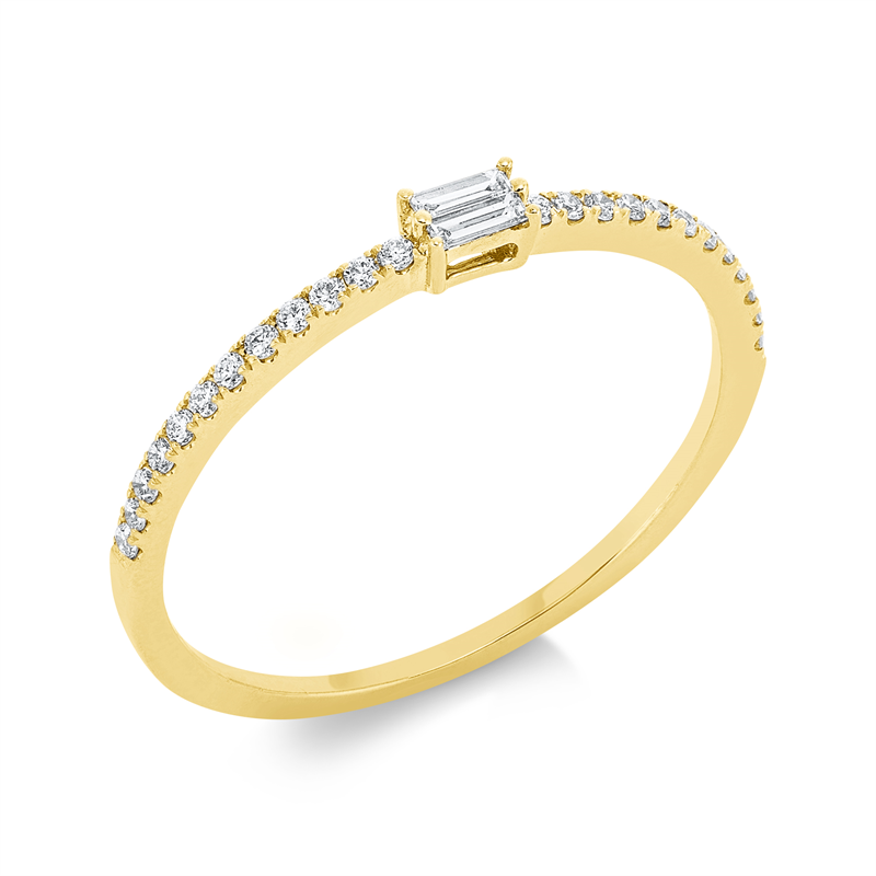 Baguette Ring Gelbgold 18kt Ref-1FG90