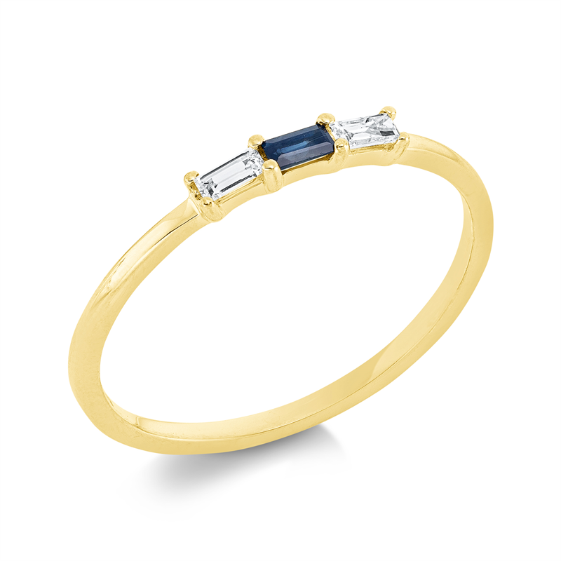 Farbstein Classic Ring Weißgold 18kt 0,07ct