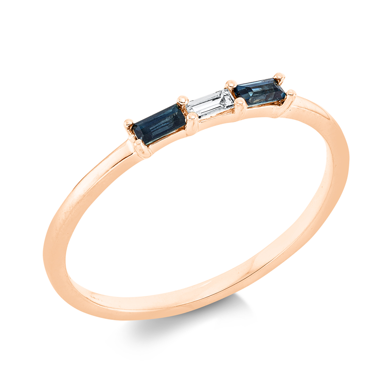 Farbstein Classic Ring Weißgold 18kt 0,04ct