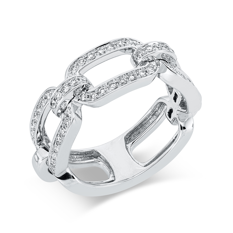 Exklusiv Ring Weißgold 18kt Ref-1FI08