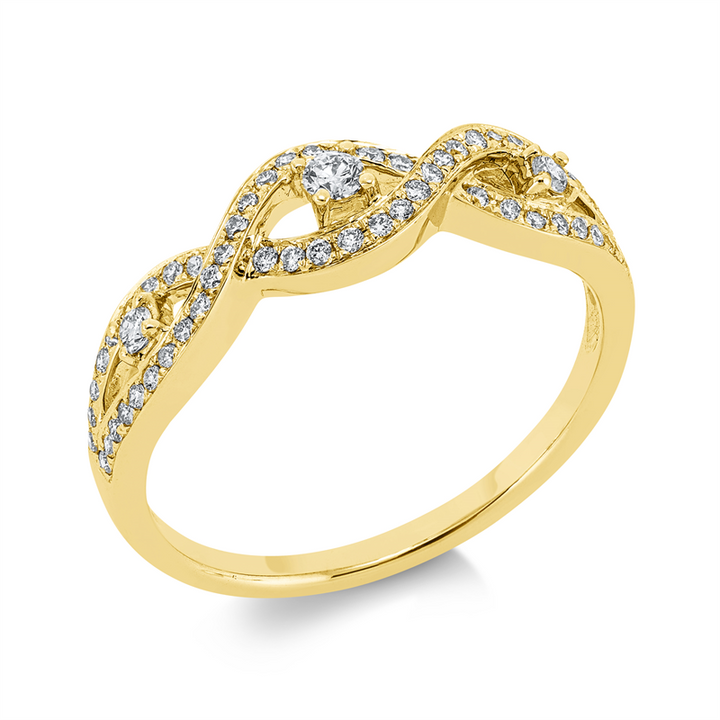 Modern Woman Ring Gelbgold 18kt Ref-1FK11