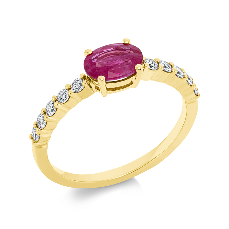 Farbstein Classic Ring Gelbgold 18kt 0,3ct