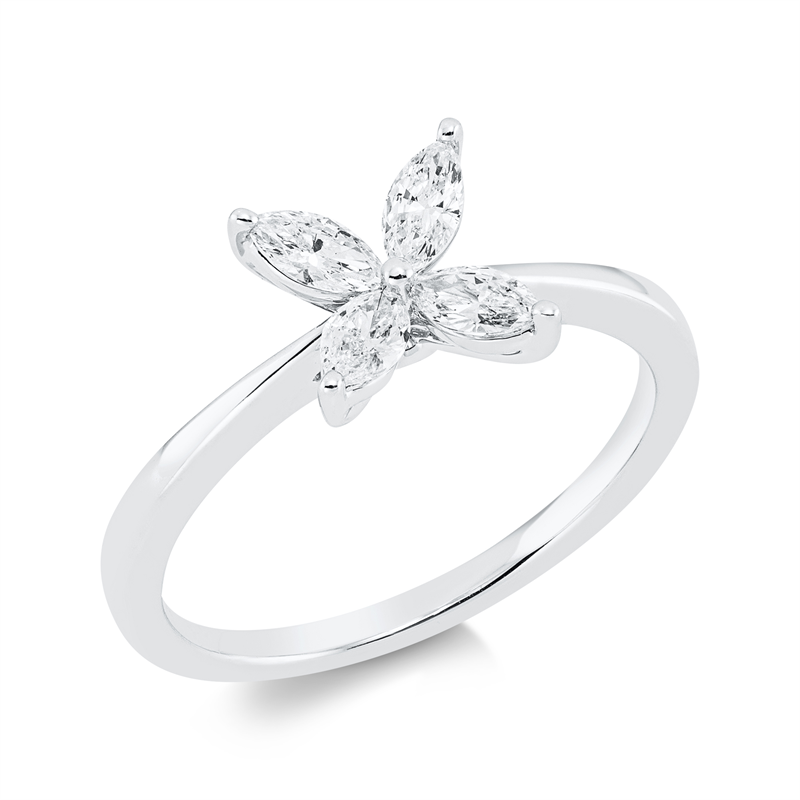 Modern Woman Ring Weißgold 18kt 0,41ct