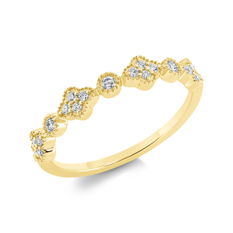 Modern Woman Ring Weißgold 18kt 0,18ct