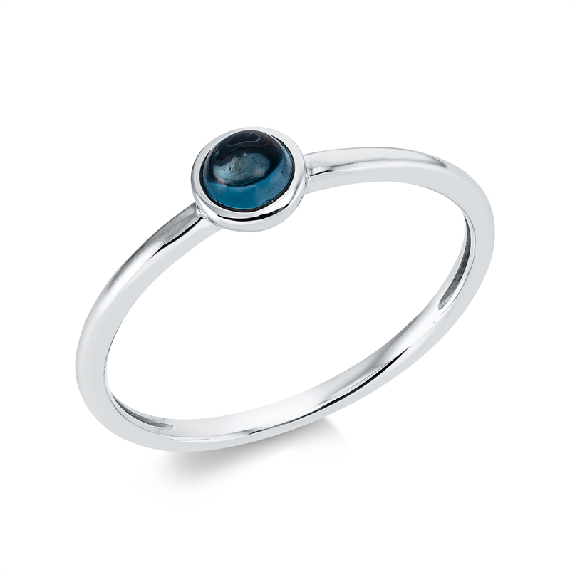 Farbstein Fashion Ring Weißgold 18kt