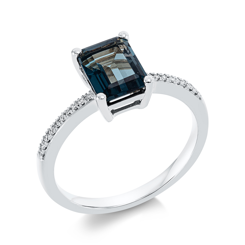Farbstein Fashion Ring Weißgold 18kt Ref-1FQ31