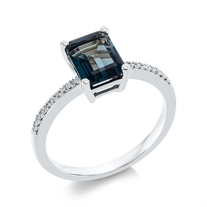 Farbstein Fashion Ring Weißgold 18kt Ref-1FQ31