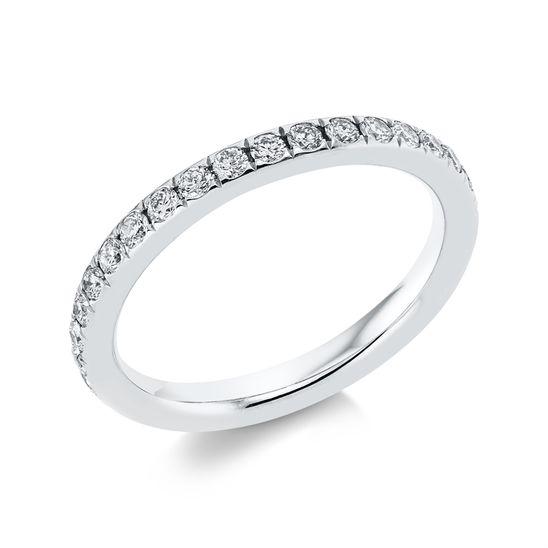 Memoire voll Ring Weißgold 18kt 0,63ct