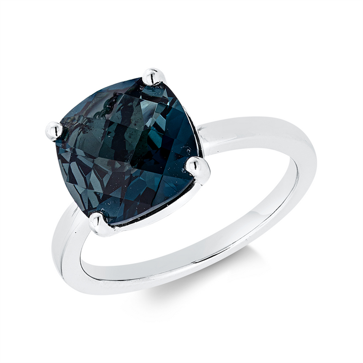 Farbstein Fashion Ring Weißgold 18kt Ref-1FS73