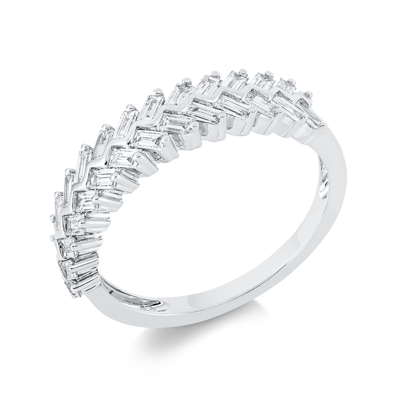 Memoire halb Ring Weißgold 18kt Ref-1FU77