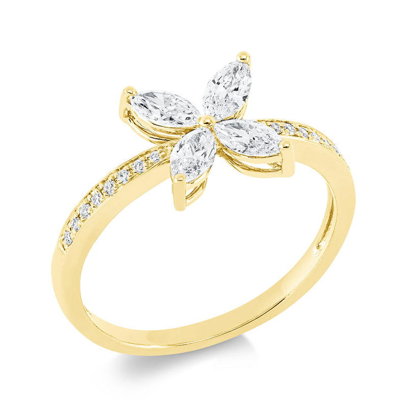 Modern Woman Ring Gelbgold 18kt Ref-1FU91