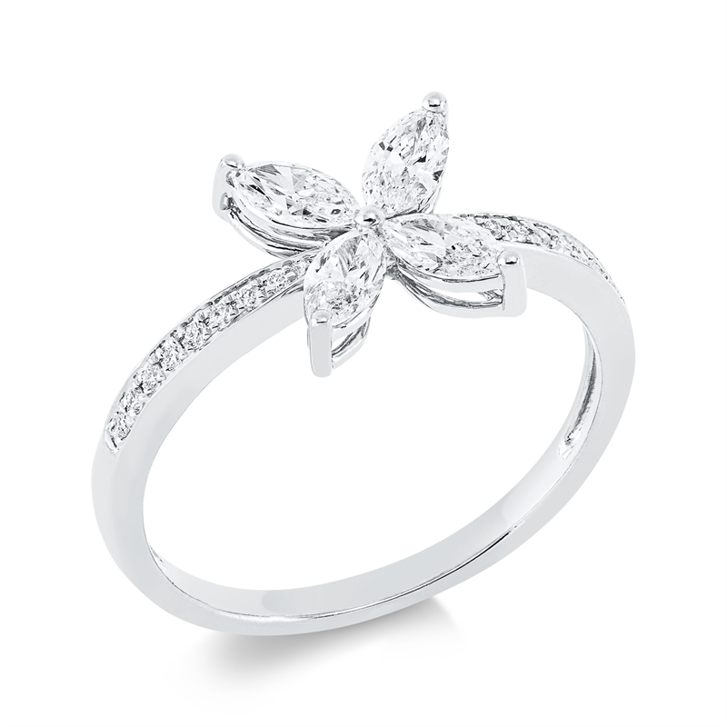 Modern Woman Ring Weißgold 18kt Ref-1FU91