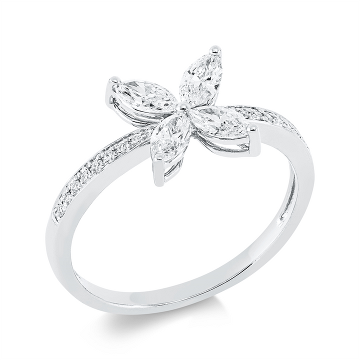 Modern Woman Ring Weißgold 18kt Ref-1FU91