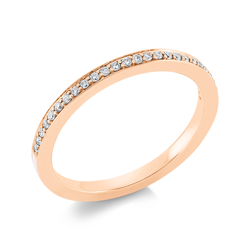 Modern Woman Ring Rotgold 18kt 0,13ct