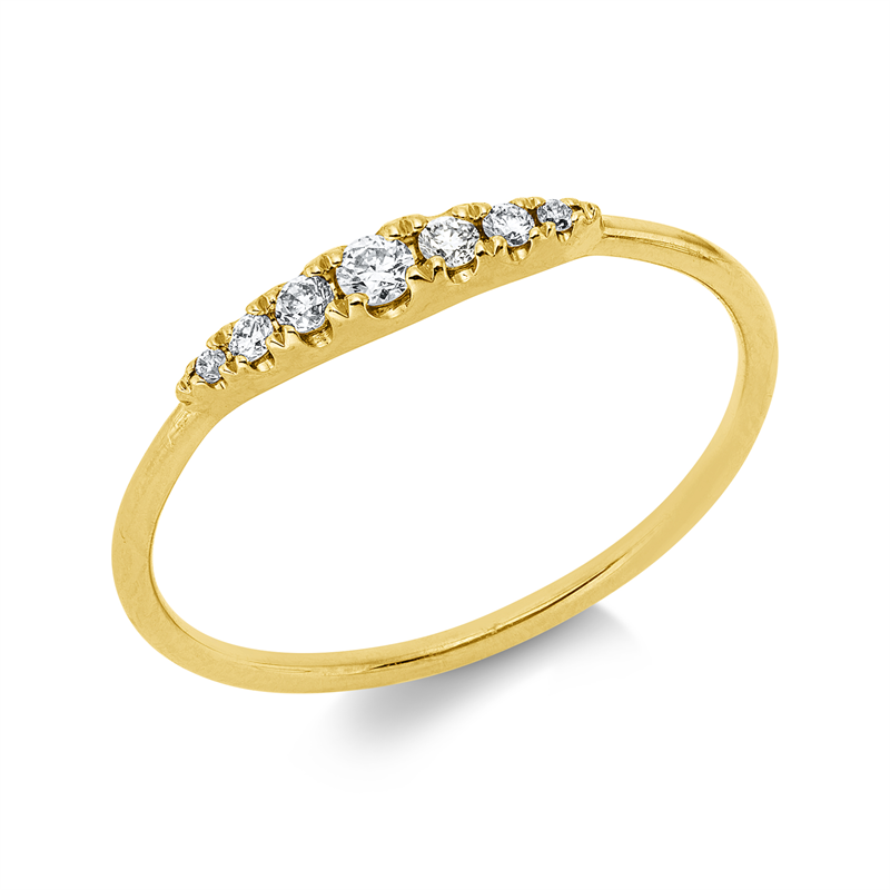 Modern Woman Ring Gelbgold 18kt 0,09ct
