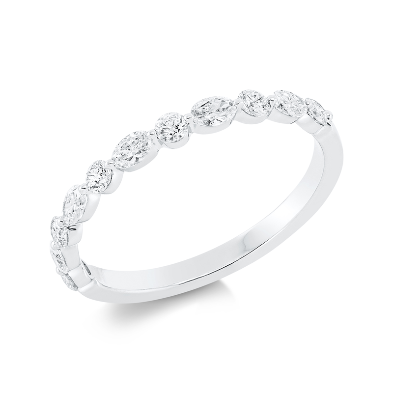 Modern Woman Ring Weißgold 18kt Ref-1FW75