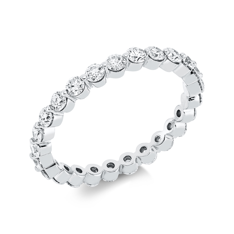 Memoire voll Ring Weißgold 18kt 1,12ct