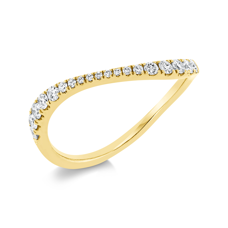 Modern Woman Ring Gelbgold 18kt 0,26ct