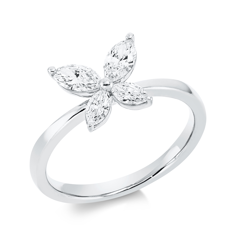 Modern Woman Ring Weißgold 18kt 0,6ct