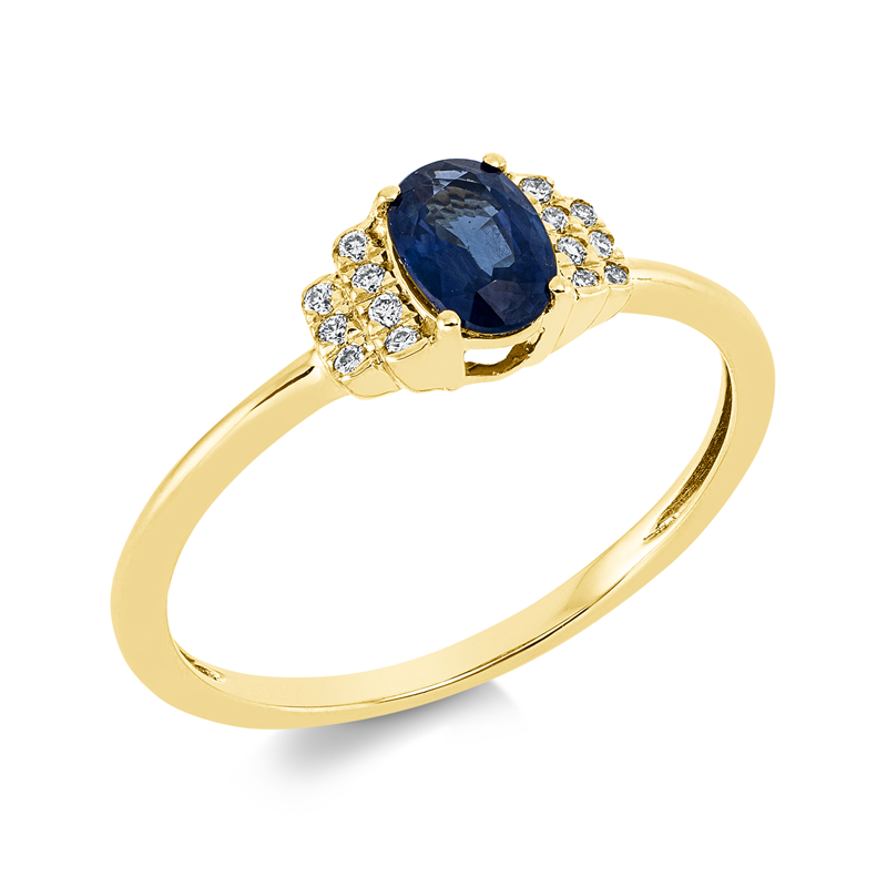 Farbstein Classic Ring Gelbgold 18kt 0,06ct