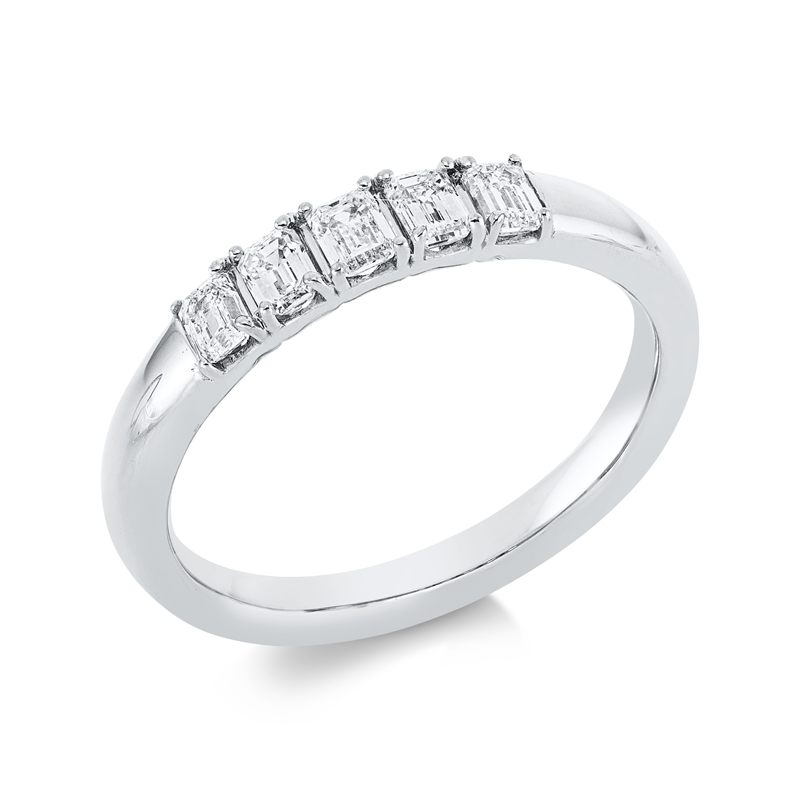 Baguette Ring Weißgold 18kt 0,5ct