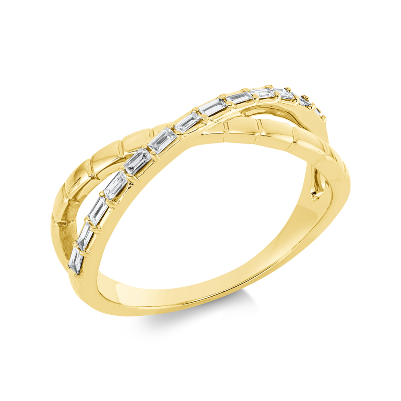 Baguette Ring Weißgold 18kt 0,13ct