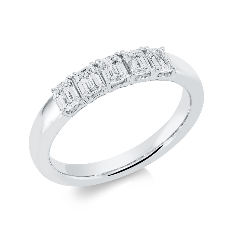 Baguette Ring Weißgold 18kt 0,8ct