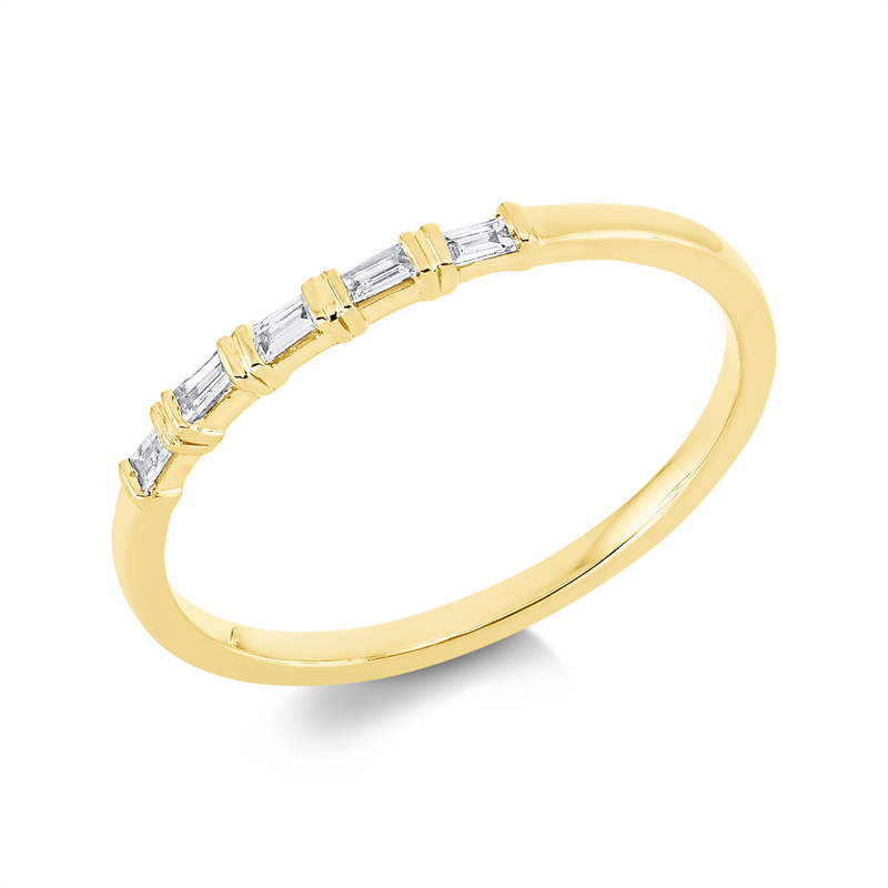 Baguette Ring Weißgold 18kt 0,07ct