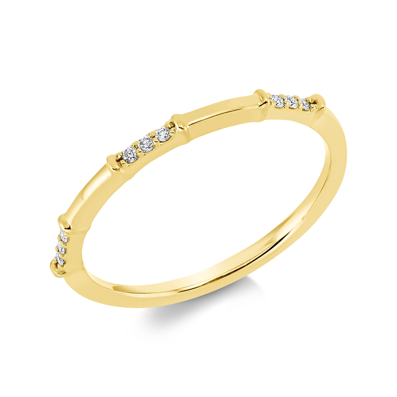 Modern Woman Ring Weißgold 18kt 0,05ct