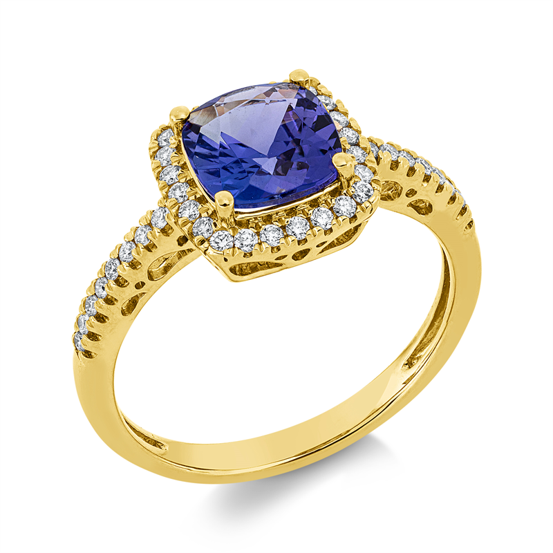 Farbstein Classic Ring Gelbgold 18kt 0,22ct
