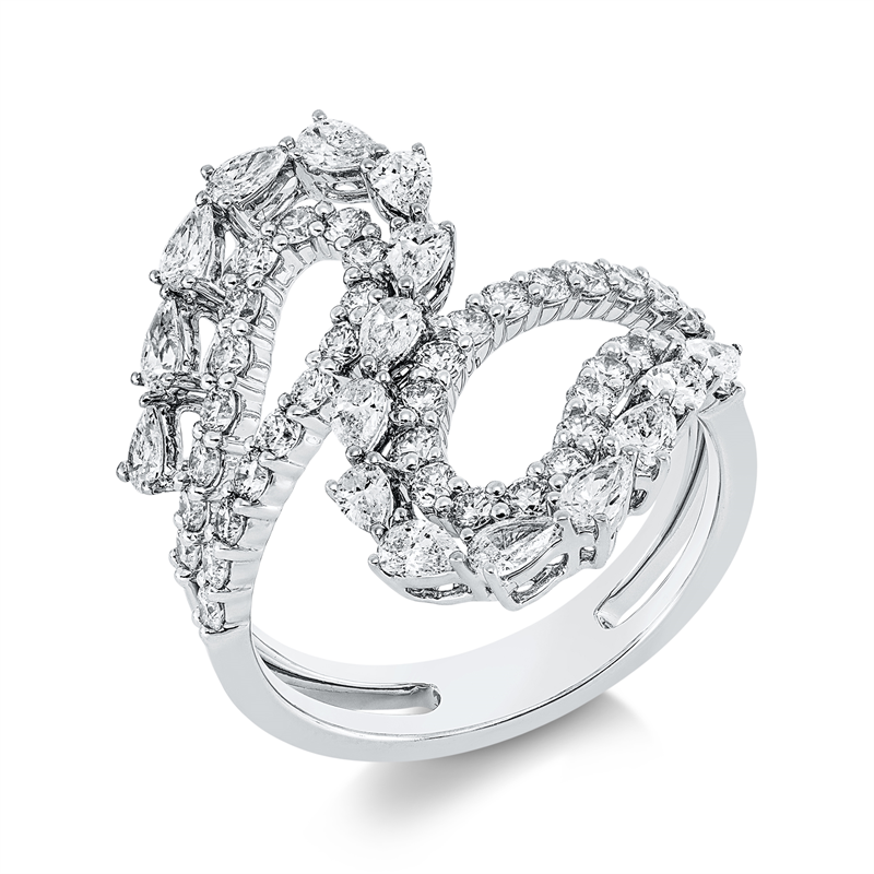 Modern Woman Ring Weißgold 18kt 1,75ct