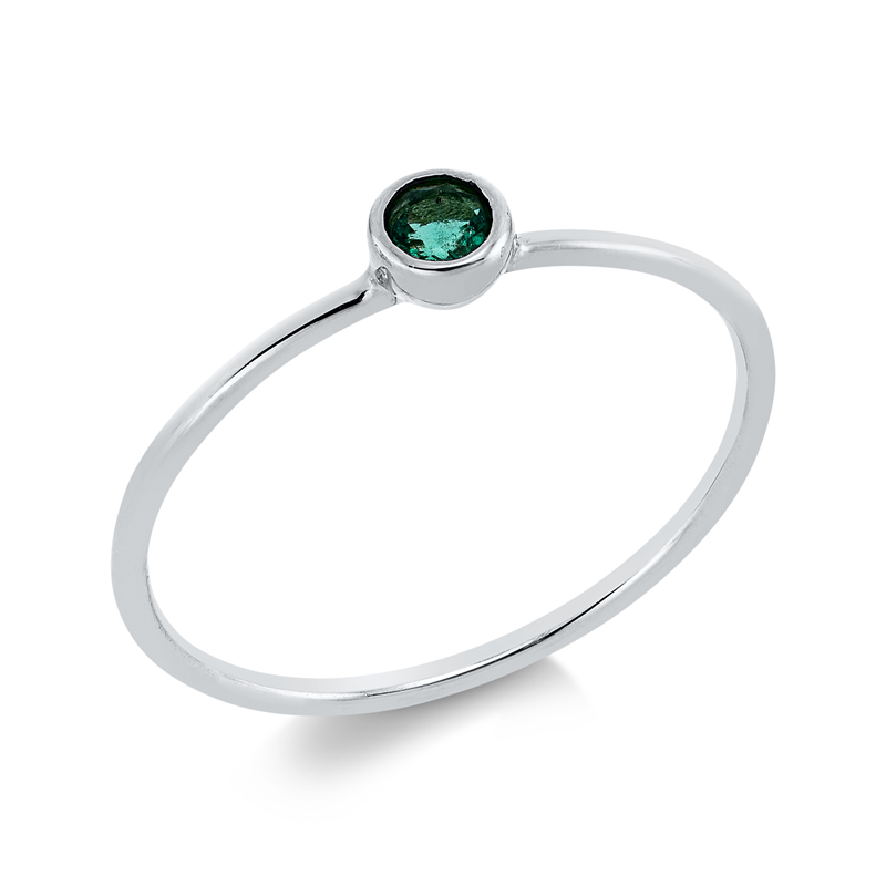 Farbstein Classic Ring Weißgold 18kt Ref-1GJ86