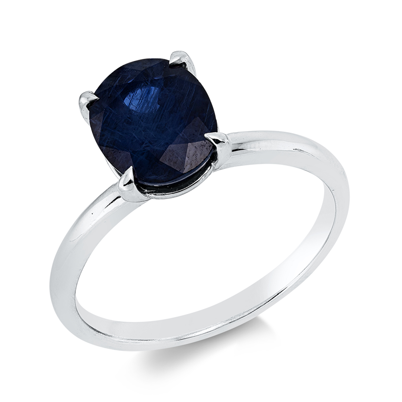 Farbstein Classic Ring Weißgold 18kt Ref-1GL47